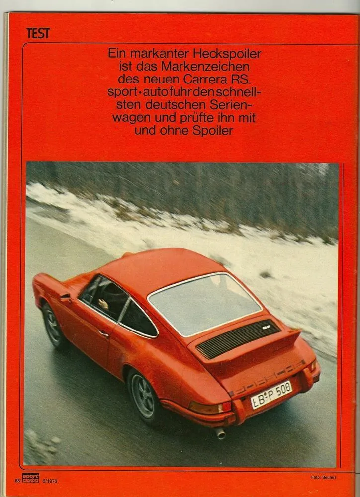 Magasine 'Sport auto', Mars 1973